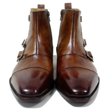  [HÀNG ORDER] Homme Arezzo - Square Captoe Buckle & Zipper Boot 