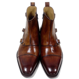  [HÀNG ORDER] Homme Arezzo - Square Captoe Buckle & Zipper Boot 