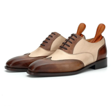  [HÀNG ORDER] Homme Ancona - Blake Stitch Two-Tone Formal Oxford Shoe 