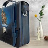  Cặp Da Thủ Công Homme Handcrafted-carved Briefcase - version Senza intoppi Cao Cấp 