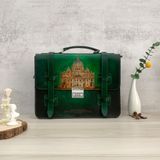  Cặp da điêu khắc Homme Handcrafted-carved Briefcase - version Vatican 