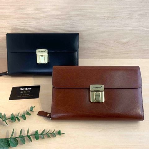  Clutch Cầm Tay Nam Homme Hamburg Da Urban Cao Cấp 