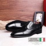  Giày tây Homme Winchester - Cap Toe Derby Italian Leather Blucher Shoes 