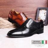  Giày tây Homme Winchester - Cap Toe Derby Italian Leather Blucher Shoes 