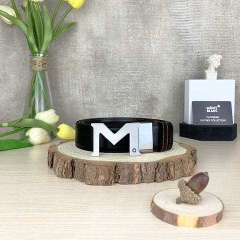  Thắt Lưng Nam M Buckle Palladium Finish 