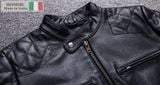  Áo khoác da Homme de Monaco - Leather Jacket Shoulder Padding for Men 