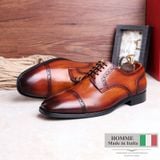  Giày tây Homme Winchester - Cap Toe Derby Italian Leather Blucher Shoes 