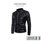  Áo khoác da Homme La Rousse - Men's Synthetic Leather Jacket 