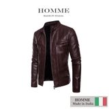  Áo khoác da Homme La Rousse - Men's Synthetic Leather Jacket 