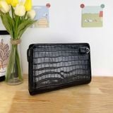  Handbag Cầm Tay MonBlanc Vân Da Cá Sấu Cao Cấp 