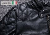  Áo khoác da Homme de Monaco - Leather Jacket Shoulder Padding for Men 