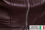 Áo khoác da Homme La Rousse - Men's Synthetic Leather Jacket 