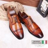  Giày tây Homme Winchester - Cap Toe Derby Italian Leather Blucher Shoes 