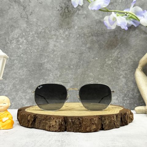  Kính Mát Nam Ray-Ban Gray Irregular Unisex Sunglasses Cao Cấp 