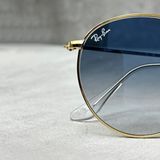  Mắt Kính Ray-Ban Round Flat Lenses Light Blue Gradient Unisex Sunglasses 