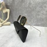  Mắt Kính Nam Ray-Ban Aviator Rose Gold Green Pilot Unisex Sunglasses Cao Cấp 