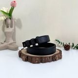  Thắt Lưng Nam Homme Pisa - Black Saffiano Leather Belt 