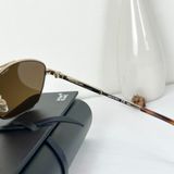  Mắt kính Monblanc Brown Aviator Men's Sunglasses MB0026S 