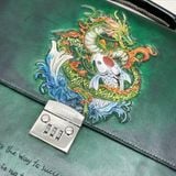  Cặp Da Thủ Công Homme Handcrafted-carved Briefcase - version Carpa drago Cao Cấp 