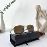  Mắt kính Monblanc Brown Aviator Men's Sunglasses MB0026S 