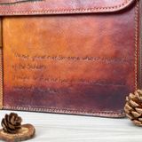  Cặp Da Thủ Công Homme Handcrafted-carved Briefcase - version Decalogue Cao Cấp 