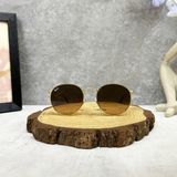  Mắt Kính Ray-Ban Round Metal Brown Gradient Unisex Sunglasses Cao Cấp 