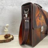  Cặp Da Thủ Công Homme Handcrafted-carved Briefcase - version Riuscito Cao Cấp 