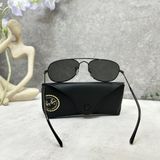  Kính Mát Nam Ray-Ban Bain Bridge Dark Grey Pilot Unisex Sunglasses 