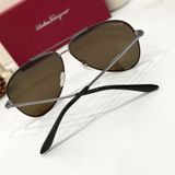  Mắt kính Ferra.gamo Dark Brown Aviator 