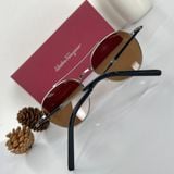  Mắt kính Ferragamo Brown Aviator Men 