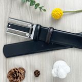  Thắt lưng Monblanc Black/brown  reversible leather belt 