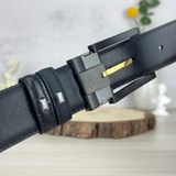  Thắt lưng Monblanc Black/ White 35 mm leather belt 