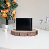  Ví da nam Homme Messina -Handmade shell cordovan black leather wallet 