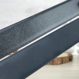  Thắt lưng Monblanc Black/ White 35 mm leather belt 