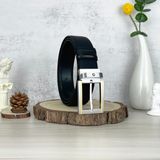  Thắt lưng Monblanc Black/ White 35 mm leather belt 
