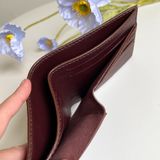  Ví da nam Homme Messina -Handmade shell cordovan brown leather wallet 