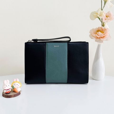  Túi Cầm Tay Bally Haig Clutch Green 