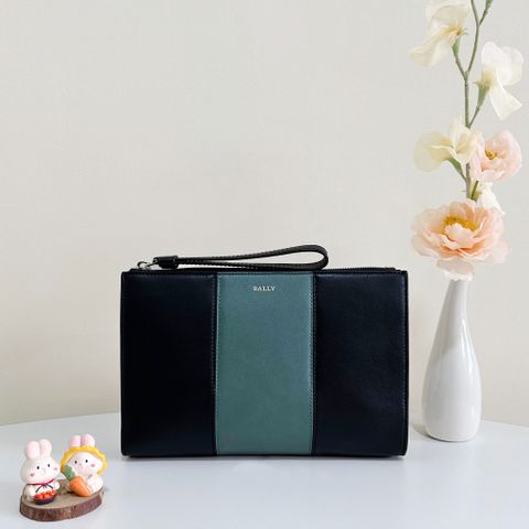  Túi Cầm Tay Bally Haig Clutch Green 