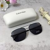  Kính mát CALVIN KLEIN Grey Navigator Unisex Sunglasses 