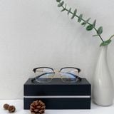 Mắt kính Monblanc Rectangular Black/Gold/Havana Eyeglasses MB0083OK 