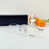  Mắt kính MonBlanc Silver Metal Rectangle 