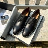  Giày tây Homme Genova - Black/Brown Genuine Leather Derby Italian Shoes 