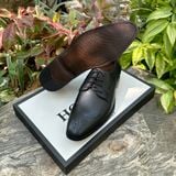  Giày tây Homme Genova - Black/Brown Genuine Leather Derby Italian Shoes 