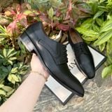  Giày tây Homme Genova - Black/Brown Genuine Leather Derby Italian Shoes 