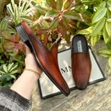  [HÀNG ORDER] Giày sục Homme Rovereto - Handcrafted Vintage Engraved Mule Loafers 