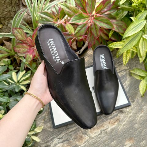  [HÀNG ORDER] Giày sục Homme Rovereto - Handcrafted Vintage Engraved Mule Loafers 