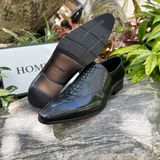  [HÀNG ORDER] Homme Crotone - Pointed Toe Loafers With Crocodile Pattern 