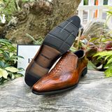  [HÀNG ORDER] Homme Crotone - Pointed Toe Loafers With Crocodile Pattern 