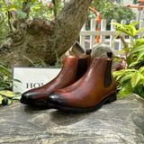  [HÀNG ORDER] Homme Chieti - Classic Italian Black/Brown Leather Boot 