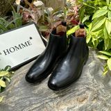  [HÀNG ORDER] Homme Chieti - Classic Italian Black/Brown Leather Boot 